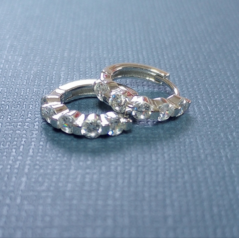 Sterling Silver Huggie Earrings